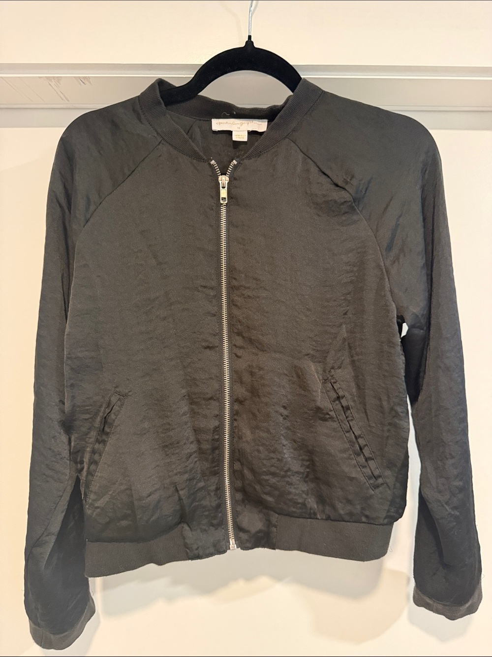 Spiritual Gangster Black Girls Zip Bomber Jacket